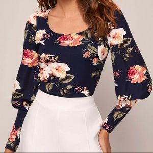 Floral print top